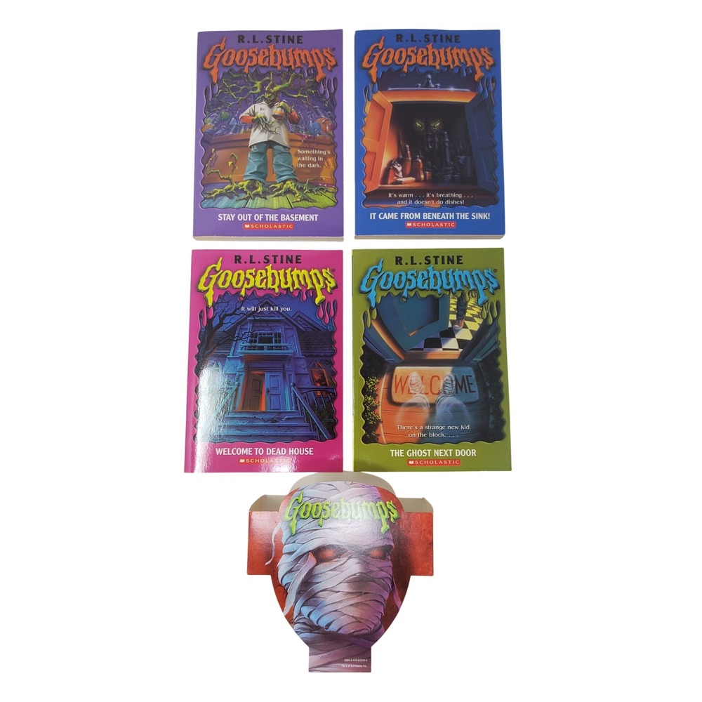 Goosebumps Books R.L. Stine 4 Book Set with Mummy Band Scholastic Paperbacks - Picture 3 of 13